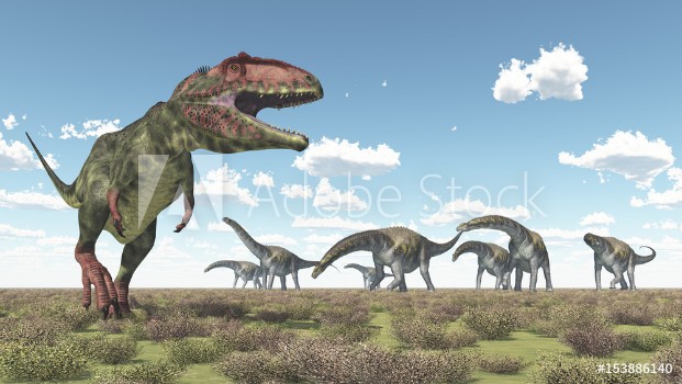 Picture of Giganotosaurus und Argentinosaurus